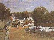 Alfred Sisley First Snow at Louveciennes oil painting picture wholesale